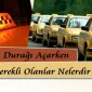 Taksi Durağı Açarken Gerekli Olanlar Nelerdir